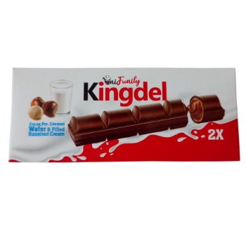  2 قلو با کرم فندوق و روکش شکلات کینگدل - 60 گرم بسته 5 عددی635fc6c8c606a108210